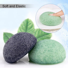 Konjac Face Wash Sponge – Gentle Exfoliating & Cleansing Pad – loofa, flannel, lap (Image 2)