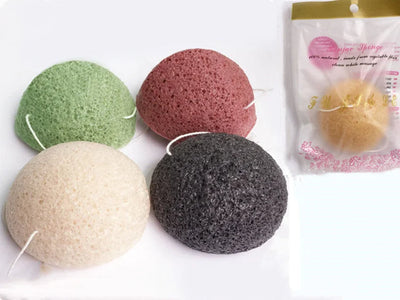 Konjac Face Wash Sponge – Gentle Exfoliating & Cleansing Pad – loofa, flannel, lap (Image 3)