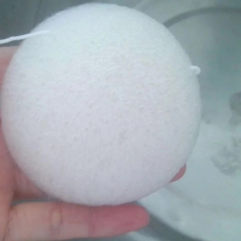 Konjac Face Wash Sponge – Gentle Exfoliating & Cleansing Pad – loofa, flannel, lap (Image 6)