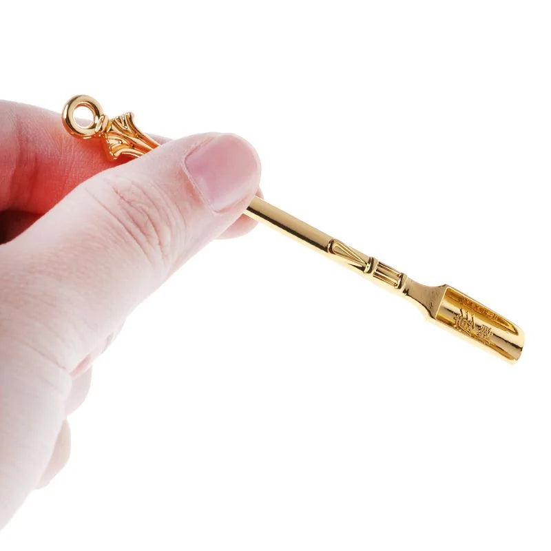 Medicine Bottle Spoon – Mini Alloy Sniffer Tool – dose, flask, nut (Image 6)