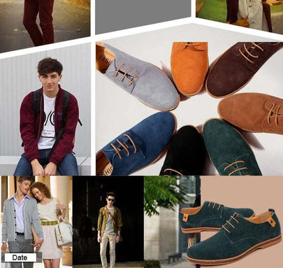 Men’s Casual Leather Shoes for Comfort – kid, kidding, kif (Image 1)