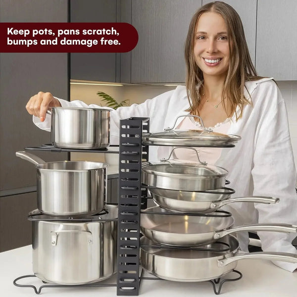 Multi-Layer Kitchen Floor Storage Rack – for Pots & Boards – pot, por, potted (Image 3)