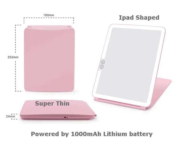 Multifunctional LED Makeup Mirror – Adjustable Brightness Vanity Mirror with Touch Control – degenerate, jalousie, brush (Image 3)
