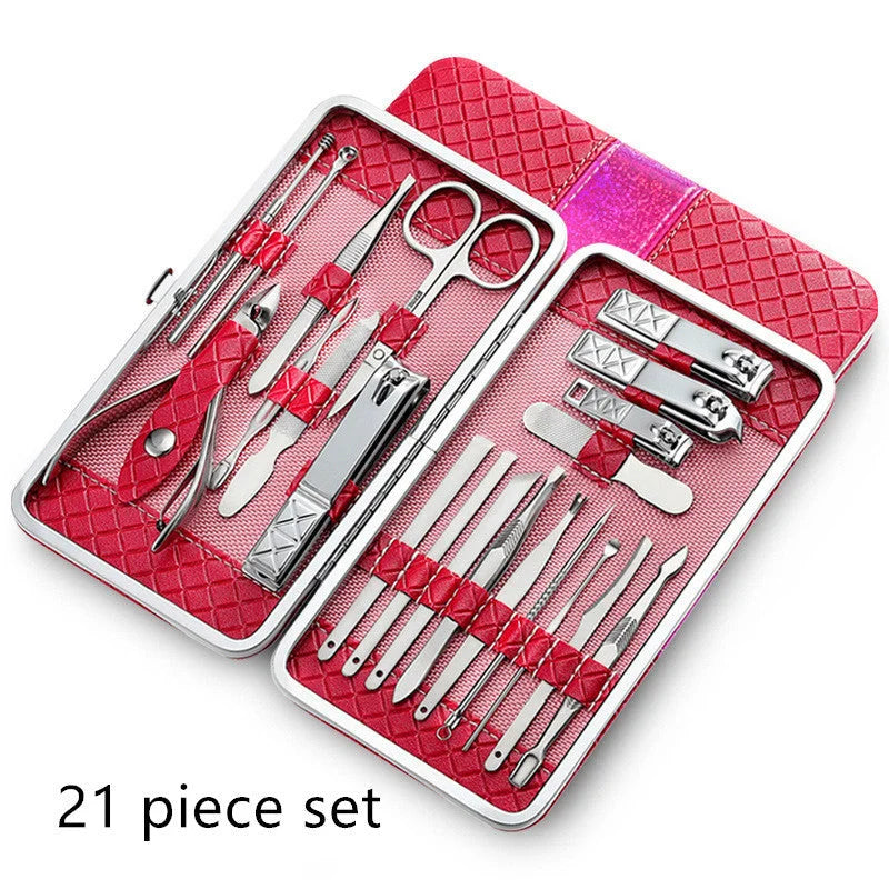 Premium Nail Clippers Set – Sharp Durable Stainless Steel Grooming Kit – needle, file, pin (Image 2)