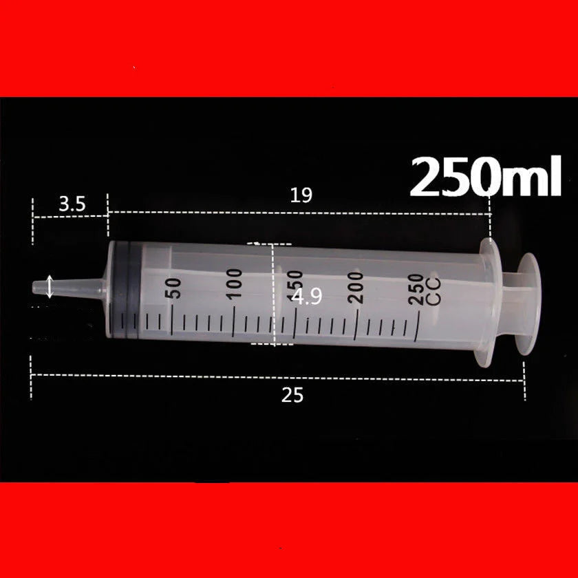 Plastic Syringe – Large Capacity Measuring Tool – gauge, needle, pipette (Image 3)