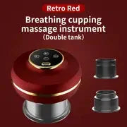 Portable Electric Cupping Massager – 2-Cup Vacuum Therapy with Red Light for Muscle Pain Relief – soft, cup, torch (Image 2)