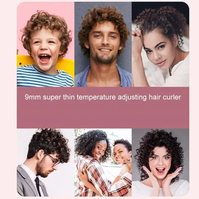 Professional 9mm Curling Iron – with LCD Display – crank, cranking, cranks (Image 5)