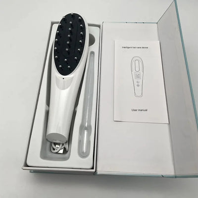 Rechargeable Scalp Massager Comb – Red Light Therapy Hair Growth & Relaxation Brush – combed, combatively, mane (Image 2)
