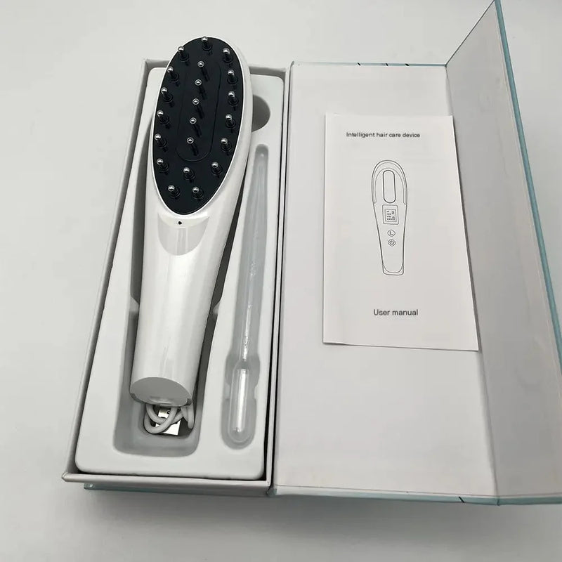 Rechargeable Scalp Massager Comb – Red Light Therapy Hair Growth & Relaxation Brush – combed, combatively, mane (Image 2)