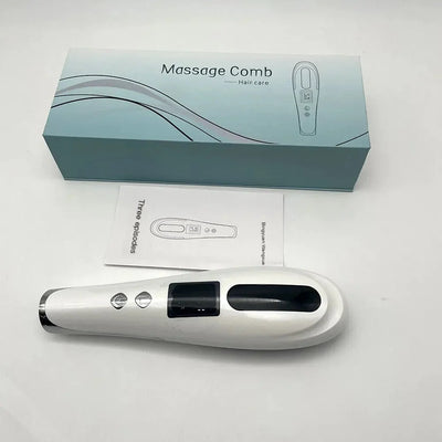 Rechargeable Scalp Massager Comb – Red Light Therapy Hair Growth & Relaxation Brush – combed, combatively, mane (Image 3)