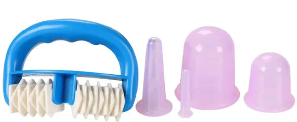 Roller Massager Vacuum Cupping Device – 5-Piece Set for Deep Tissue Massage & Cellulite Reduction – rolf, cup, cupped (Image 3)