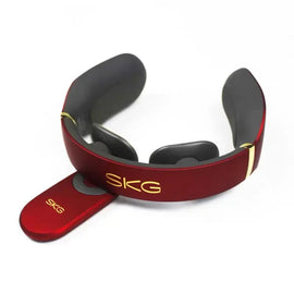 SKG4098 Red Premium Neck Massager – Heated Electric Shoulder & Neck Therapy with Remote – heat, pitch, filament (Image 1)