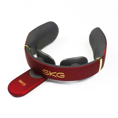 SKG4098 Red Premium Neck Massager – Heated Electric Shoulder & Neck Therapy with Remote – heat, pitch, filament (Image 1)