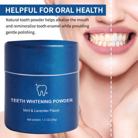 Teeth Whitening Powder – Natural Stain Removal Dental Care – bleach, sry, blue (Image 2)