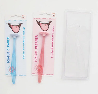 Tongue Scrub Cleaner Tool – Gentle Oral Hygiene Stainless Steel Scraper – rasp, wash, iron (Image 1)