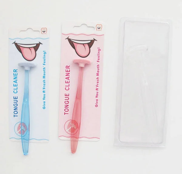 Tongue Scrub Cleaner Tool – Gentle Oral Hygiene Stainless Steel Scraper – rasp, wash, iron (Image 1)