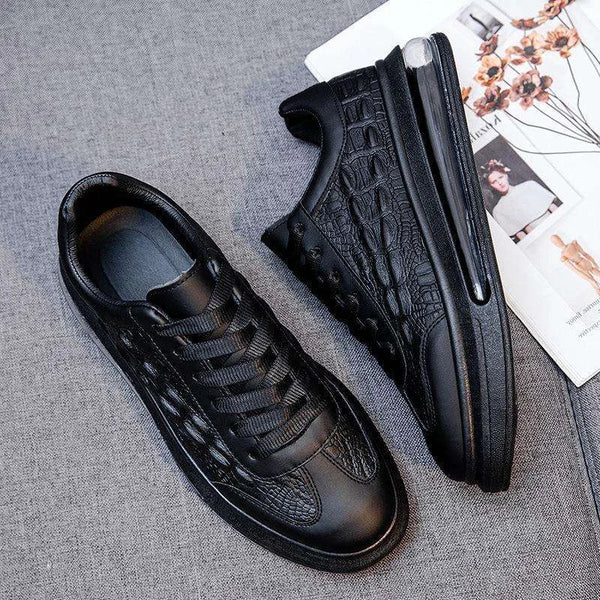Trendy Leather Men's Casual Sneakers for Style – break, run, spats (Image 4)