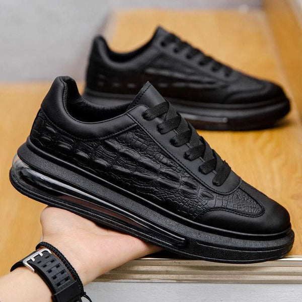 Trendy Leather Men's Casual Sneakers for Style – break, run, spats (Image 6)