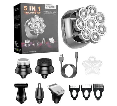 Waterproof Shaver for Men – Wet & Dry Electric Grooming Razor – wash, boy, mopping (Image 1)