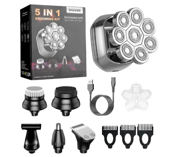 Waterproof Shaver for Men – Wet & Dry Electric Grooming Razor – wash, boy, mopping (Image 1)