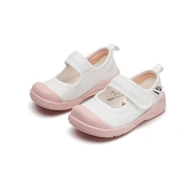 White Cloth Shoes for Children & Toddlers – upper, linen, bib (Image 2)