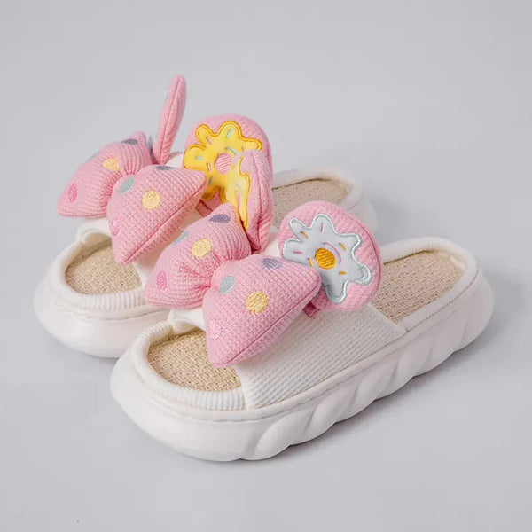 Women's Breathable Linen Slippers with Soft Anti-Skid Soles – sneaker, tap, pumps (Image 4)