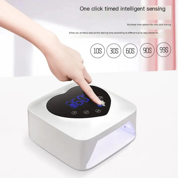 X20 Wireless Nail Lamp – Rechargeable Lithium Battery – flashlight, receiver, discharge (Image 4)