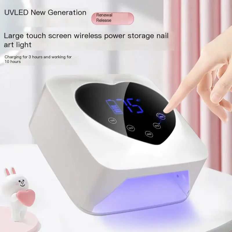 X20 Wireless Nail Lamp – Rechargeable Lithium Battery – flashlight, receiver, discharge (Image 5)