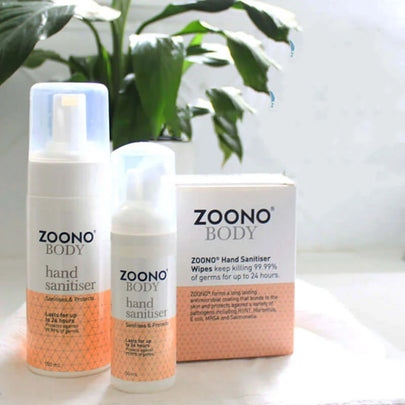 Zoono Hand Sanitizer for Lasting Protection – ethanol, glove, entrust (Image 1)