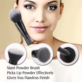 ZOREYA 15-Piece Makeup Brush Set – Professional Soft Bristles – pencil, pencilled, knot (Image 2)